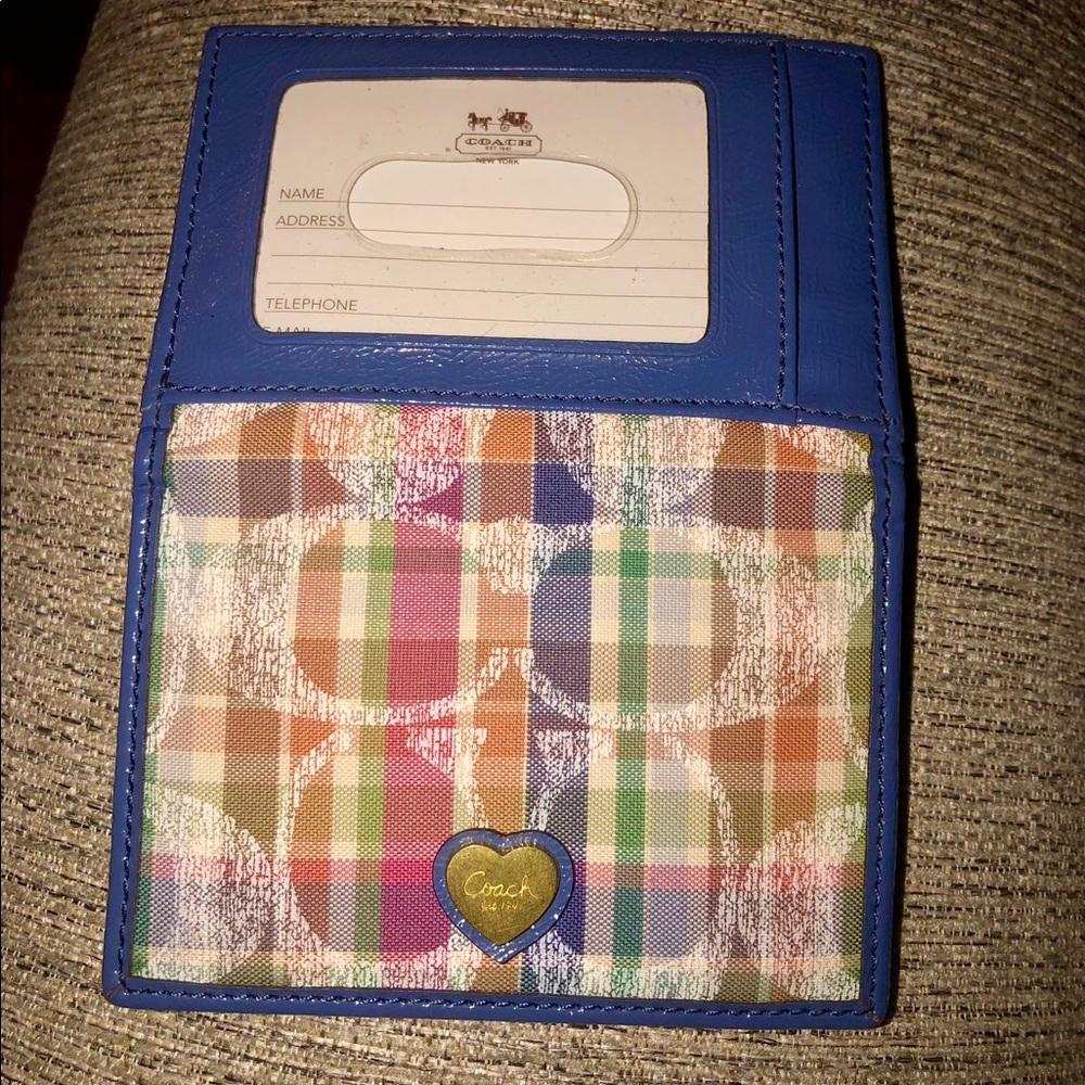 Small Coach ID/Business Card Holder